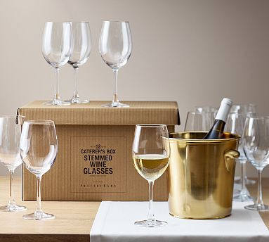 Caterer's Box Wine Stem Glasses - Set of 12 | Pottery Barn (US)