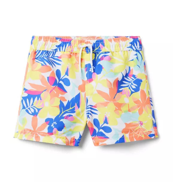 Recycled Palm Floral Swim Trunk | Janie and Jack