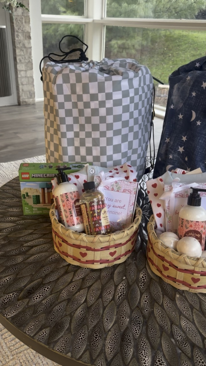 The boys' Valentine's baskets! PJ sets & sleeping bags are unlinkable, but linking similar! 

 #LTKBaby #LTKKids