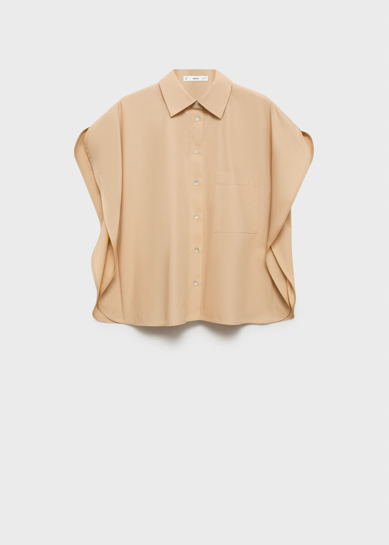 Oversized short-sleeved shirt - Women | MANGO United Kingdom | MANGO (UK)