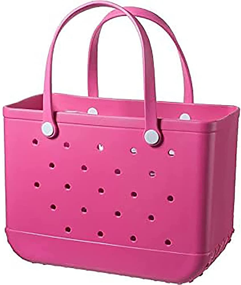 Beach Bag Rubber Tote Bag - Waterproof Sandproof Travel Bags Washable Handbag for Outdoor Sports ... | Amazon (US)