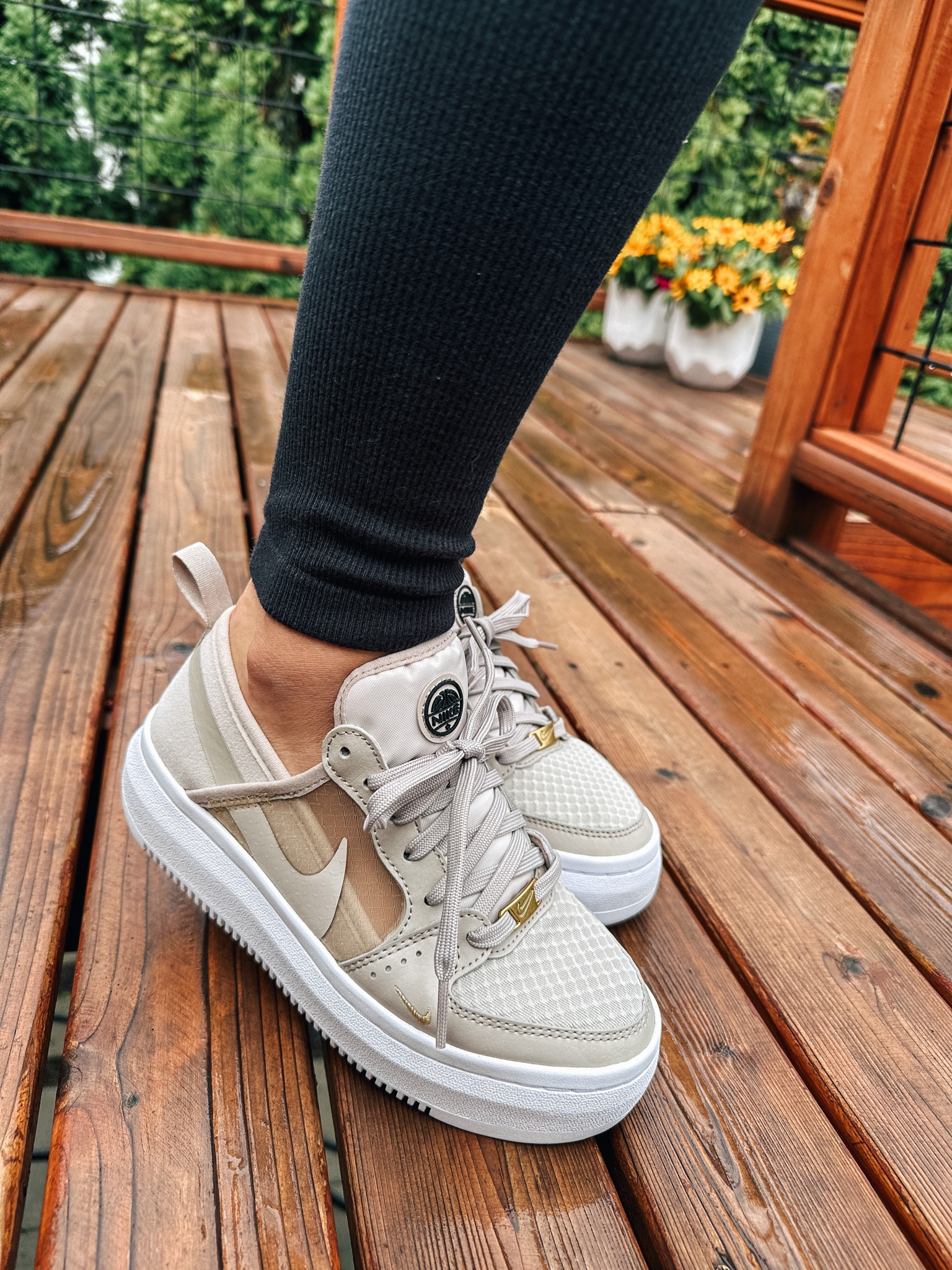 Love these Nike sneakers that have a platform 
Great neutral sneakers for fall. It also comes in a pretty rose pink


#LTKSeasonal #LTKxPrime #LTKover40