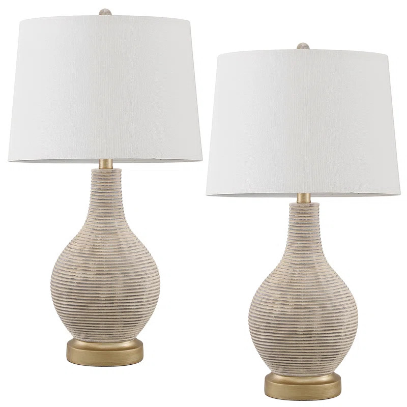 Platt Resin Table Lamp (Set of 2) | Wayfair North America