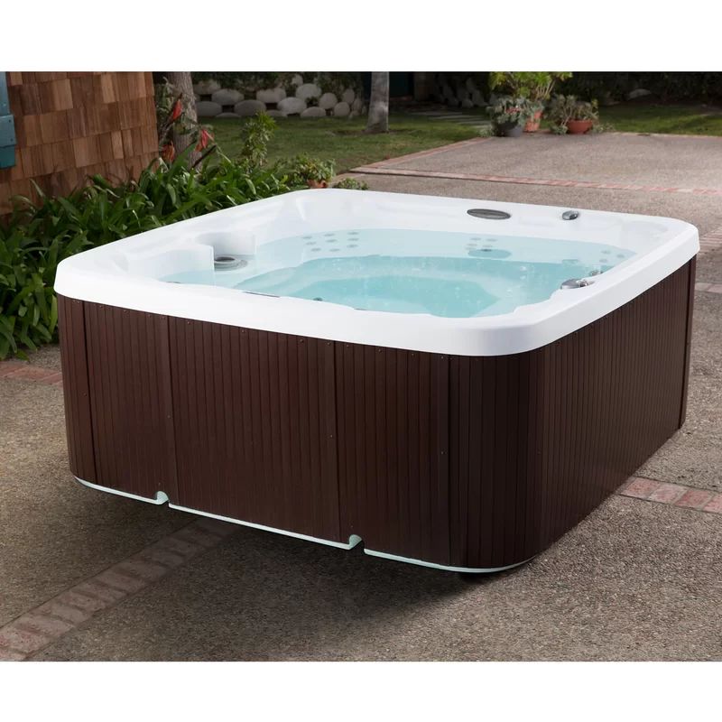 Coronado DLX 7-Person 65-Jet Hot Tub with Waterfall and Ozone System | Wayfair North America