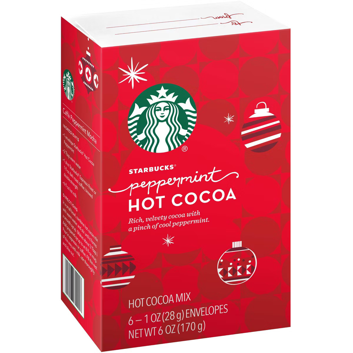 Starbucks Peppermint Hot Cocoa Mix - 6oz/6ct | Target