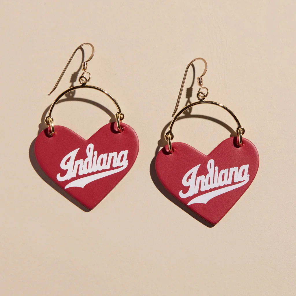 Red Indiana University Script Lover | Nickel and Suede