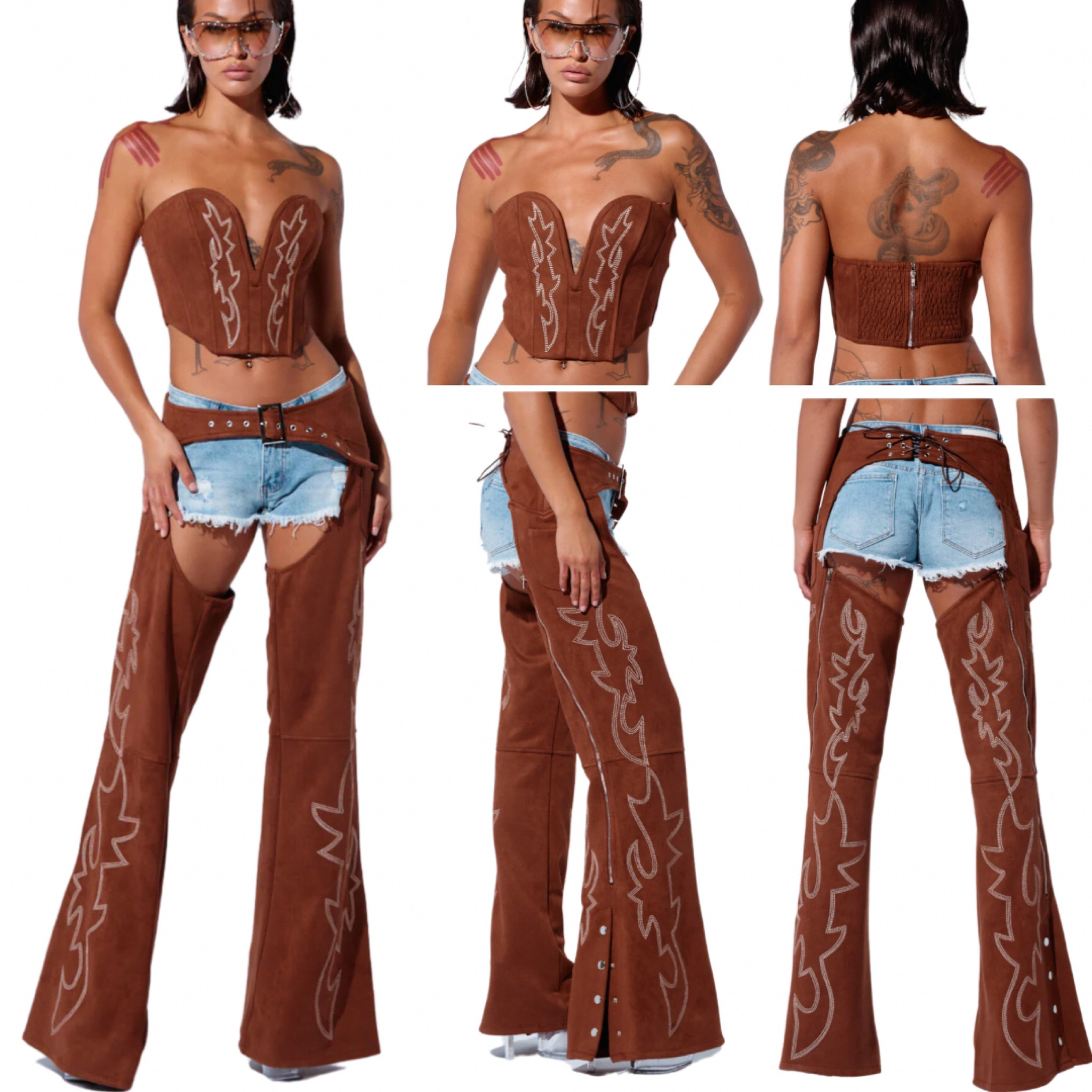 Full transparency these chaps have little stretch and I didn’t love how the suffocated my thighs 🥹 But for a slimmer thigh gal, this might be perfect. My hips are 56 inches around if that helps  

#LTKMidsize #LTKPlusSize #LTKStyleTip