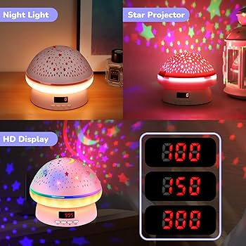 MINGKIDS Toys for 3-8 Year Old Girls Boys,Timer Rotation Star Night Light Projector Kids Twinkle ... | Amazon (US)