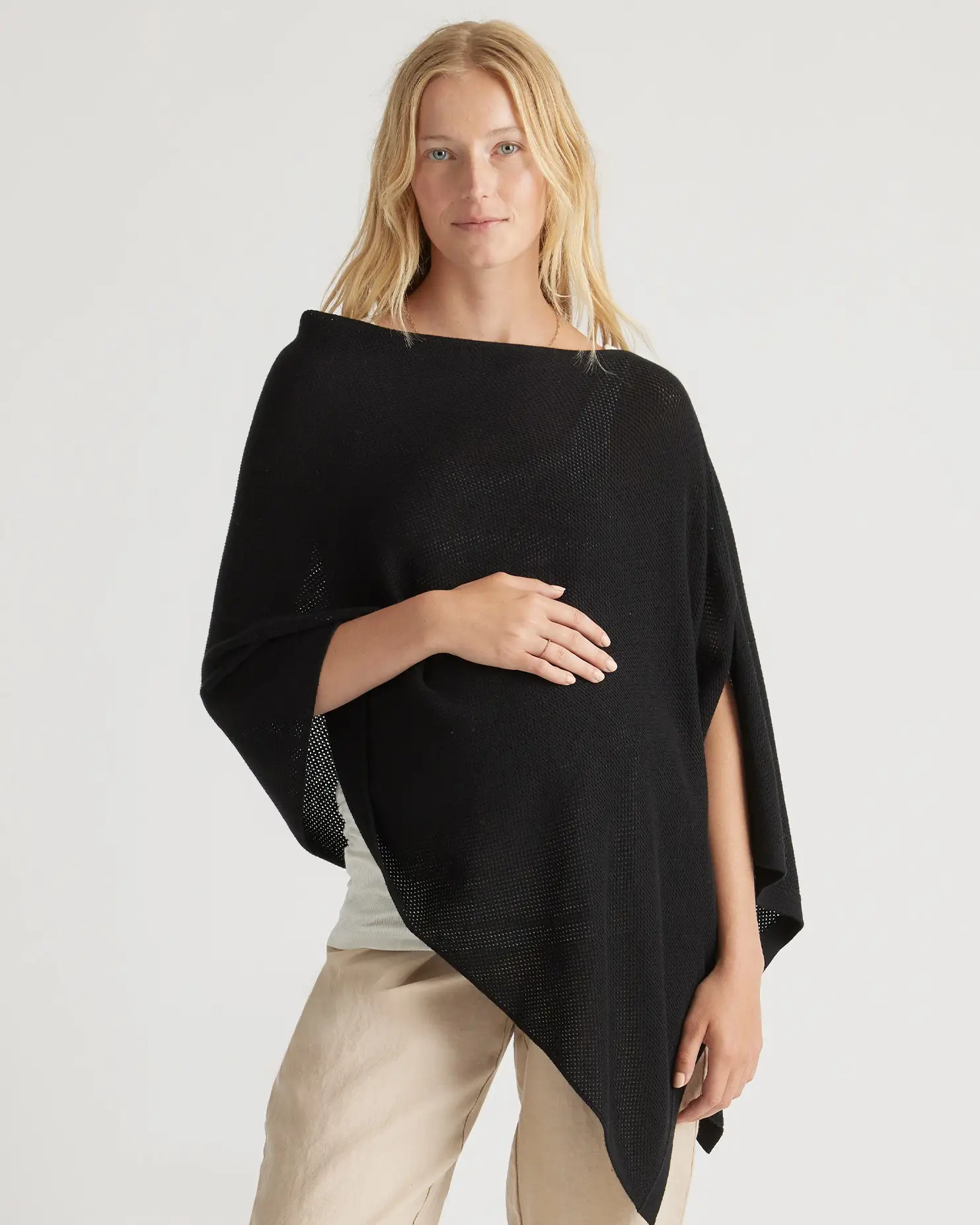 Lightweight Cotton Cashmere Nursing Shawl | Quince