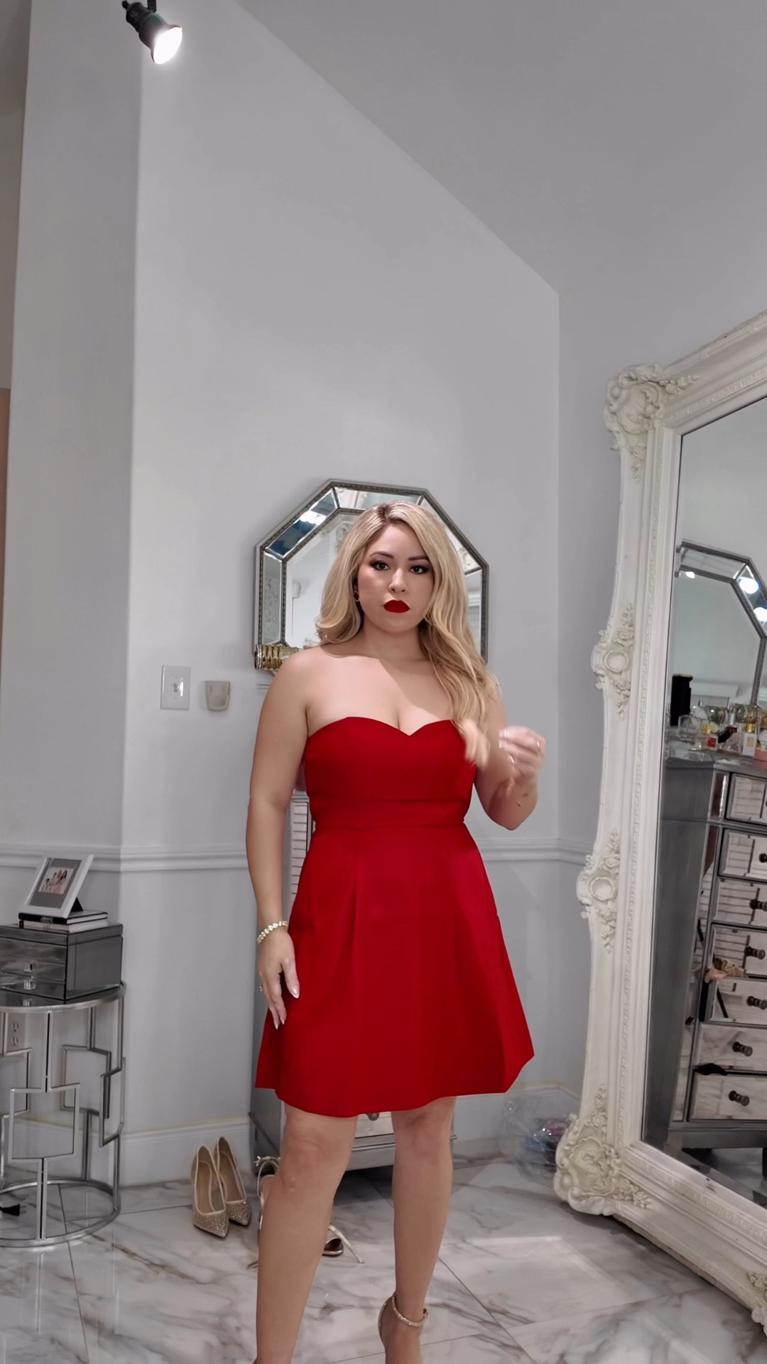Christmas Look 🎄Red Mini Dress💃and red lip 💄




#redminidress #christmaslook 


#LTKgrwm #LTKHoliday #LTKBeauty