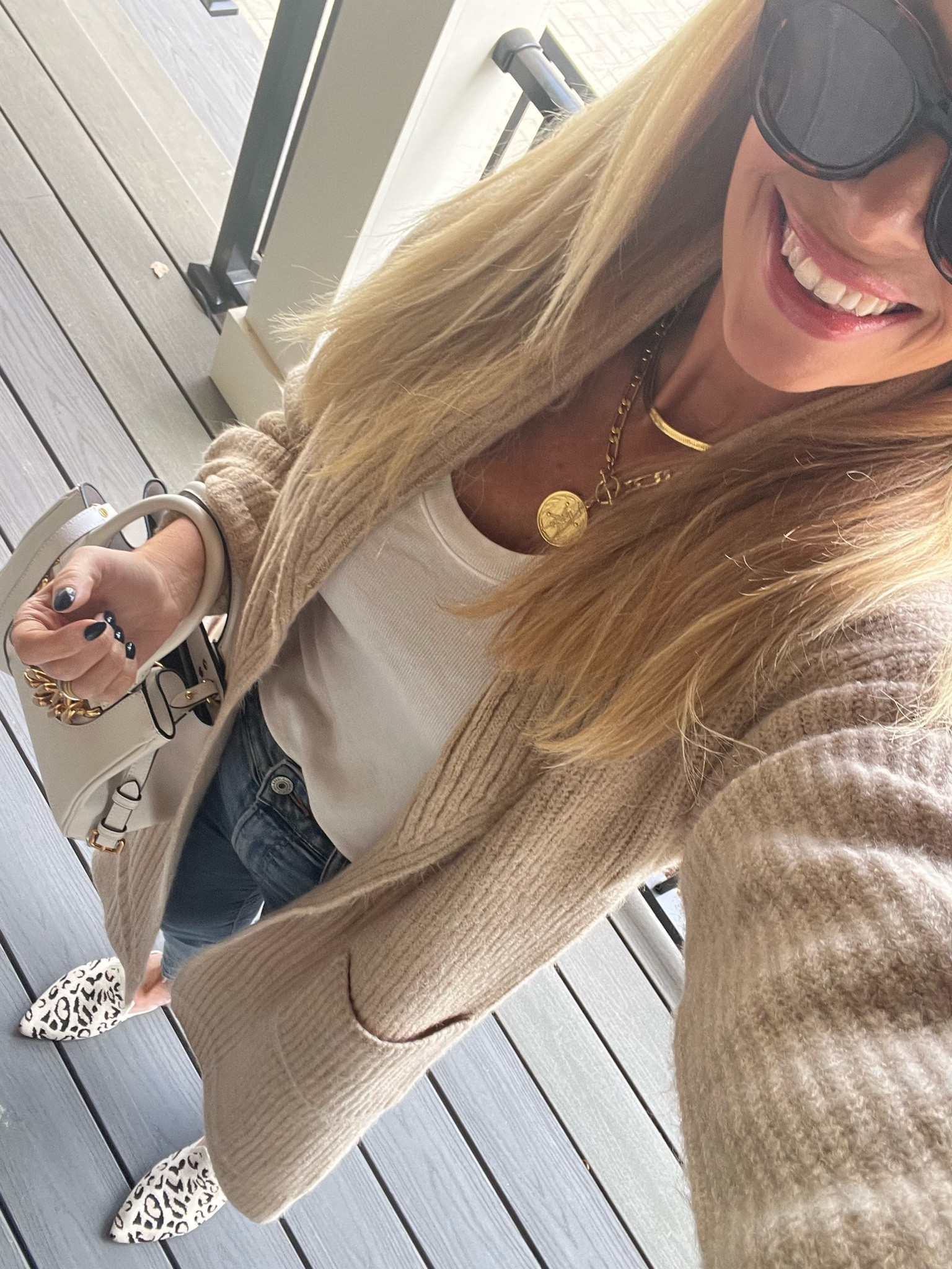 The sunshine today helped my winter blues!  Soaked up it before next week’s frigid forecast 😬❄️ 

#nashvillehomestyle #affordablefashion #targetstyle #amazonfashion #nordstrom #lespecs #momstyle 

#LTKover40 #LTKfindsunder100 #LTKSeasonal