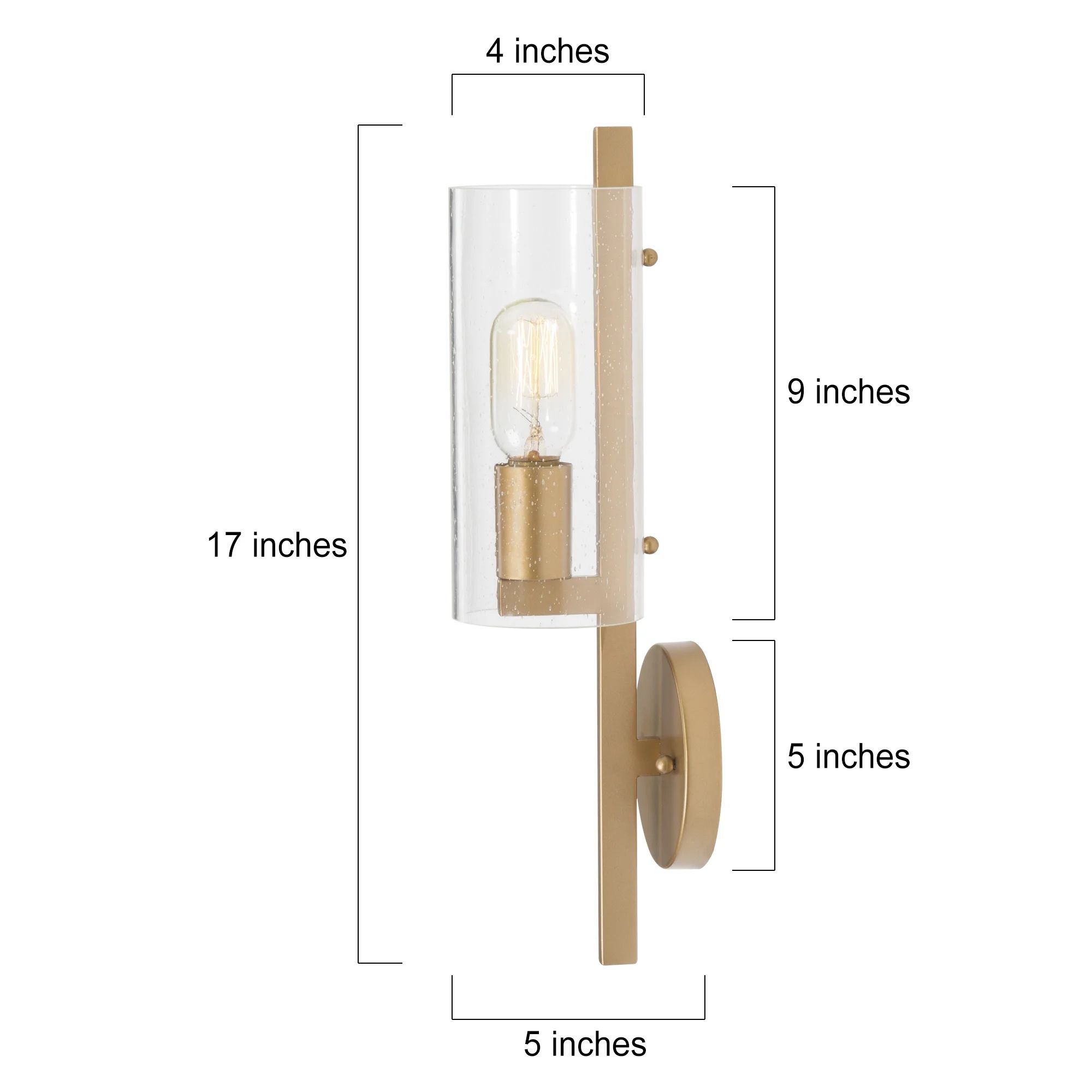Cie 1 - Light Dimmable Vintage Gold Wallchiere | Wayfair Professional