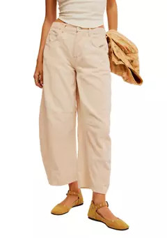 Free People We the Free Good Luck Mid Rise Corduroy Barrel Jeans | Belk