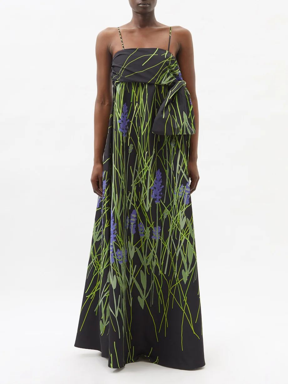 Martin floral-print taffeta gown | Bernadette | Matches (US)