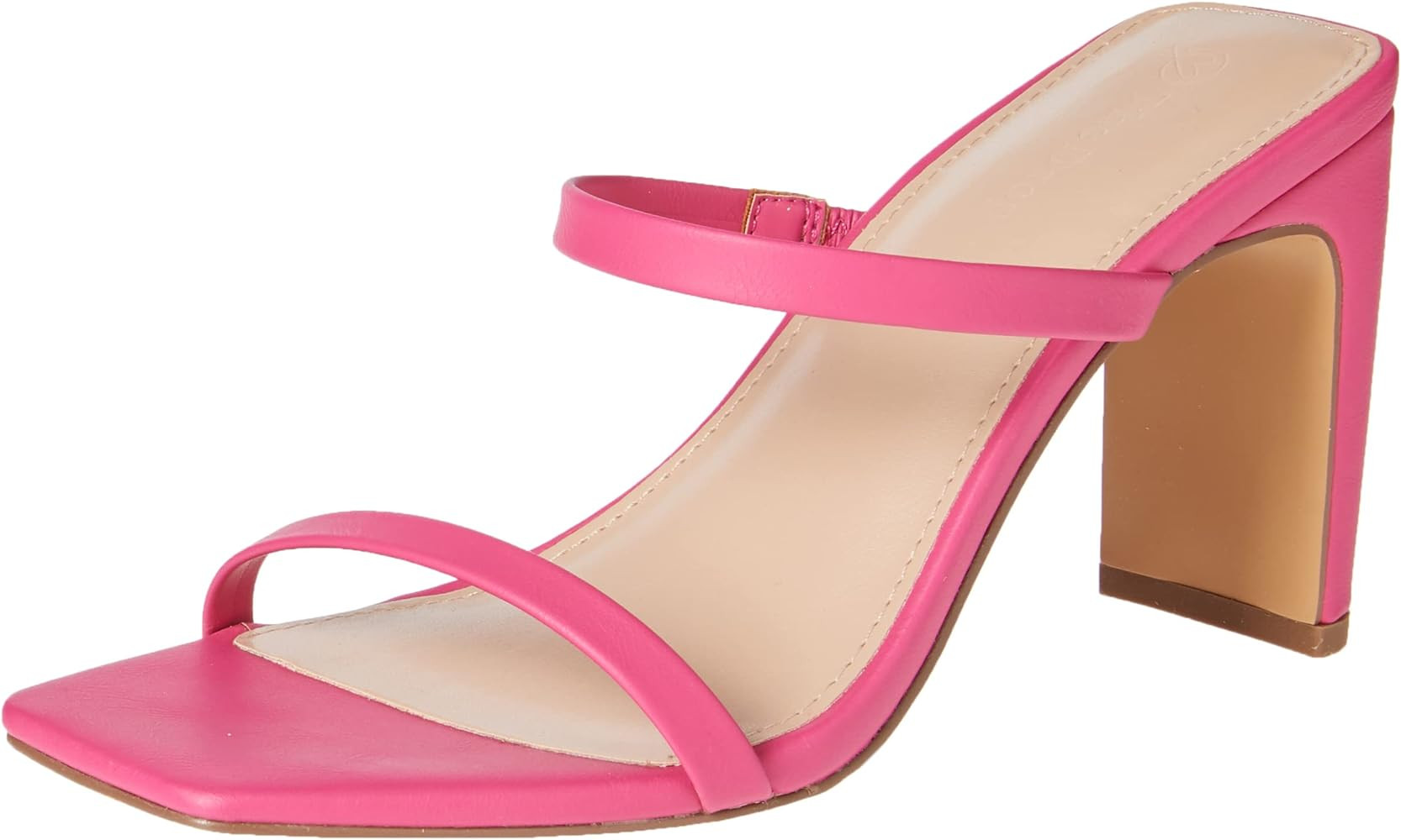 The Drop Women's Avery Square Toe Two Strap High-Heeled Sandal | Amazon (US)