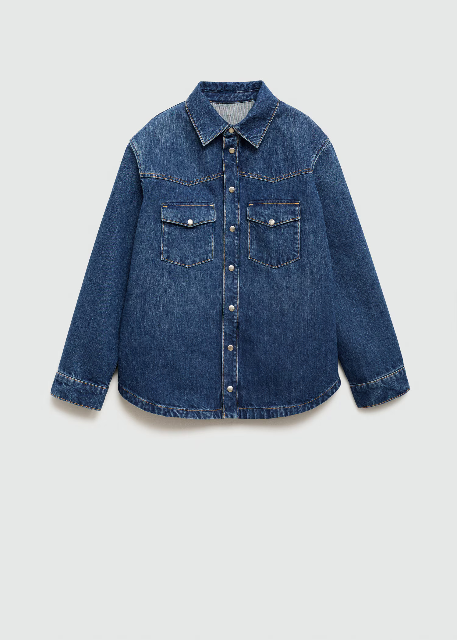 Oversized denim overshirt - Women | MANGO USA | Mango (US/MX/AU)