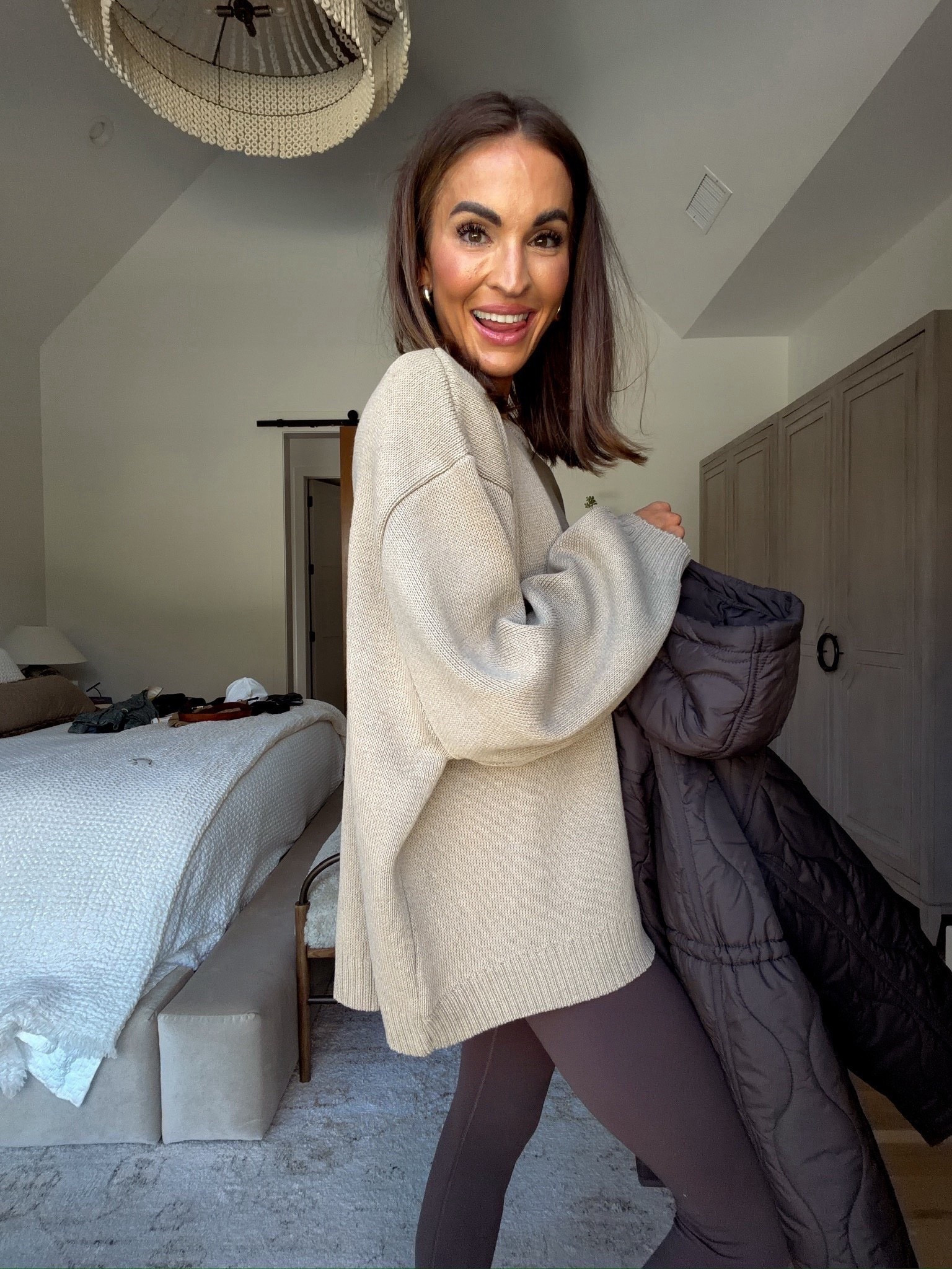 this zara sweater 😍 perfect for cozy winter days! ❄️