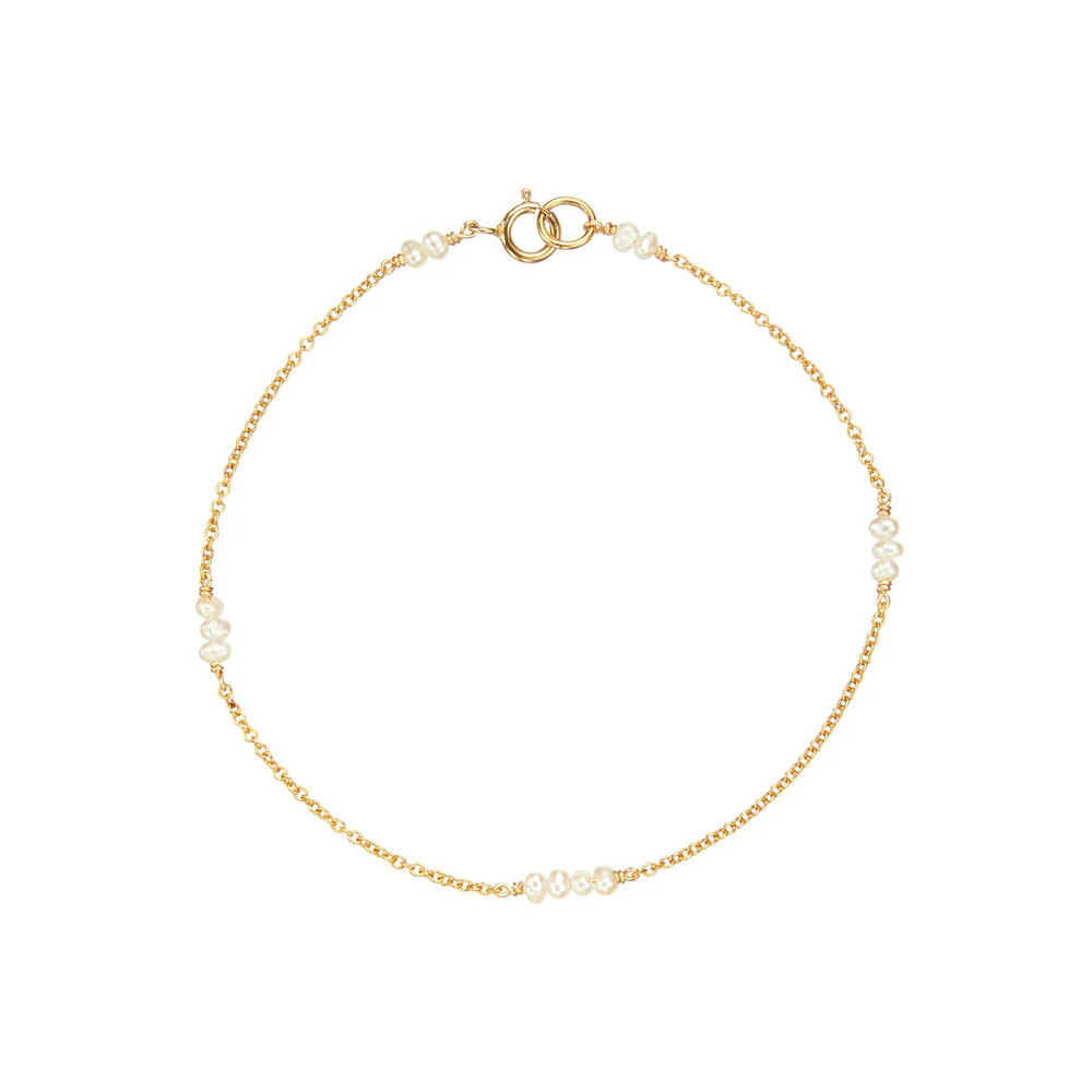 Gold Mini Pearl Bracelet | Lily & Roo