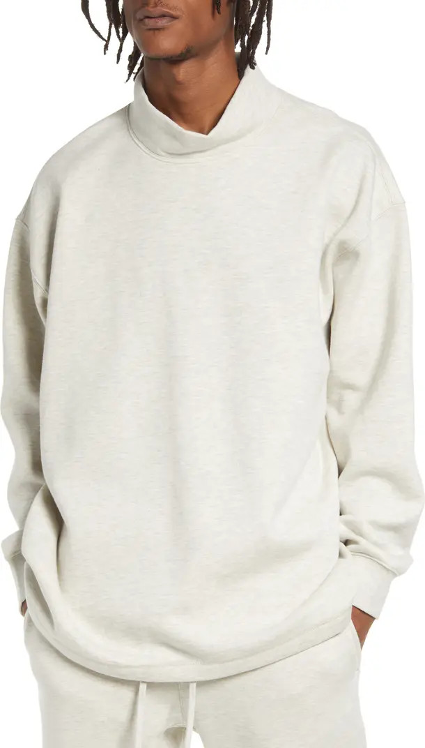 Fear of God Essentials Relaxed Mock Neck Sweatshirt | Nordstrom | Nordstrom