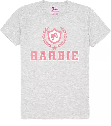 Barbie Women's White Logo Tee, Iconic Brand