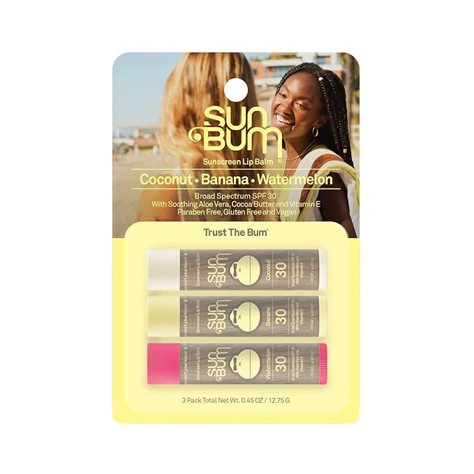 Sun Bum SPF 30 Sunscreen Lip Balm | Vegan and Cruelty Free Broad Spectrum UVA/UVB Lip Care with A... | Amazon (US)