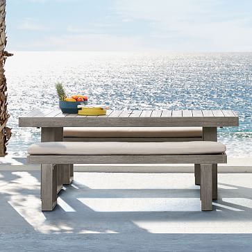 Portside Outdoor Dining Bench (In-Stock & Ready to Ship) | West Elm (US)