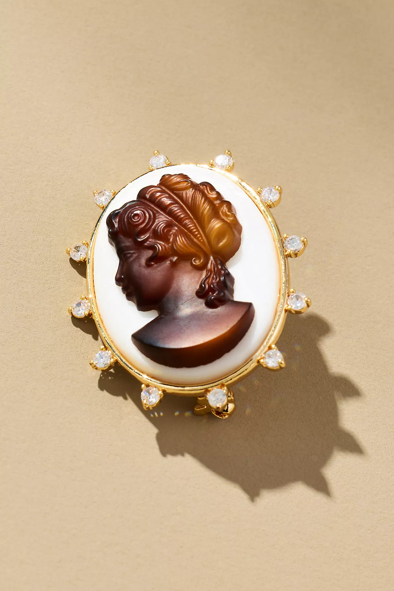 Glitz Portrait Brooch | Anthropologie (US)