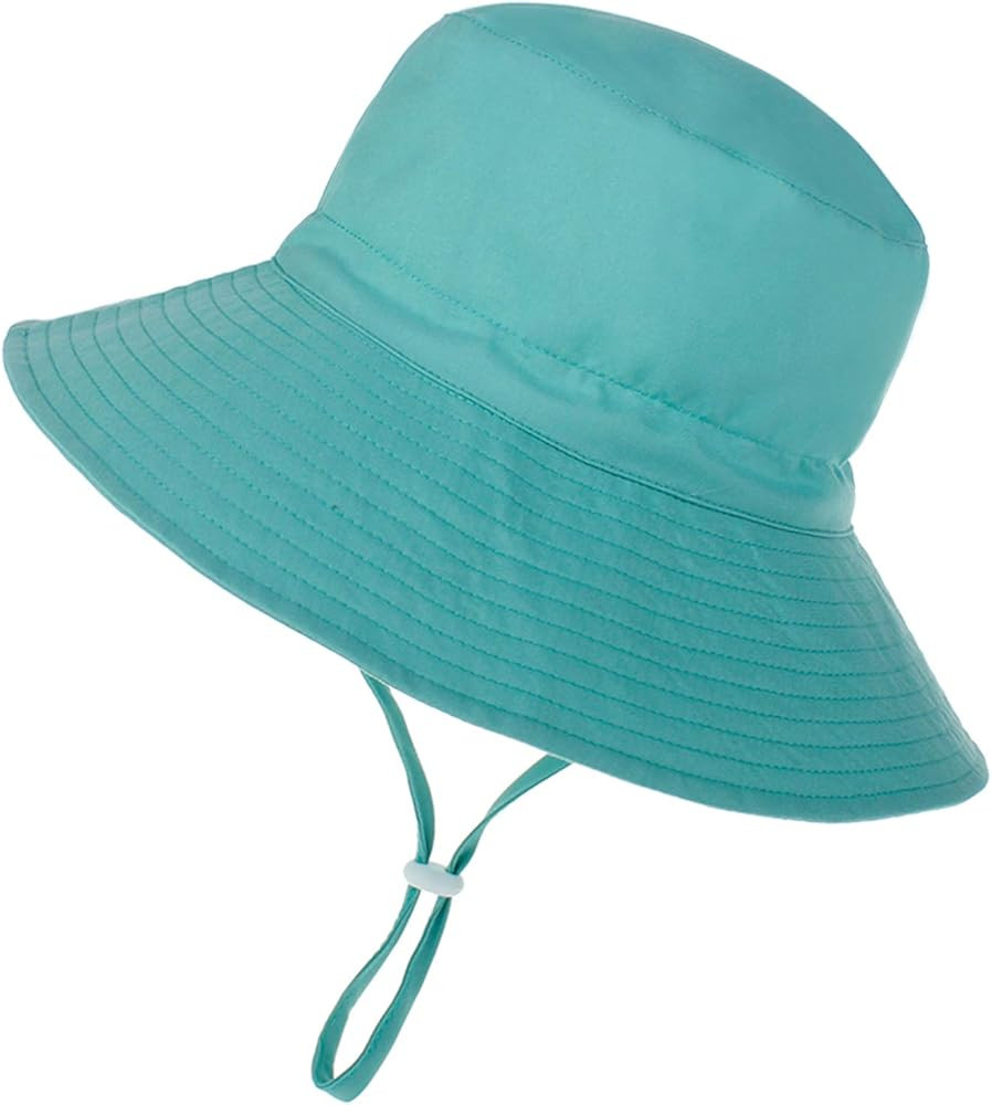 Baby Sun Hat Toddler Summer UPF 50+ Sun Protection Baby Boy Hats Beach Hats Wide Brim Bucket for ... | Amazon (US)