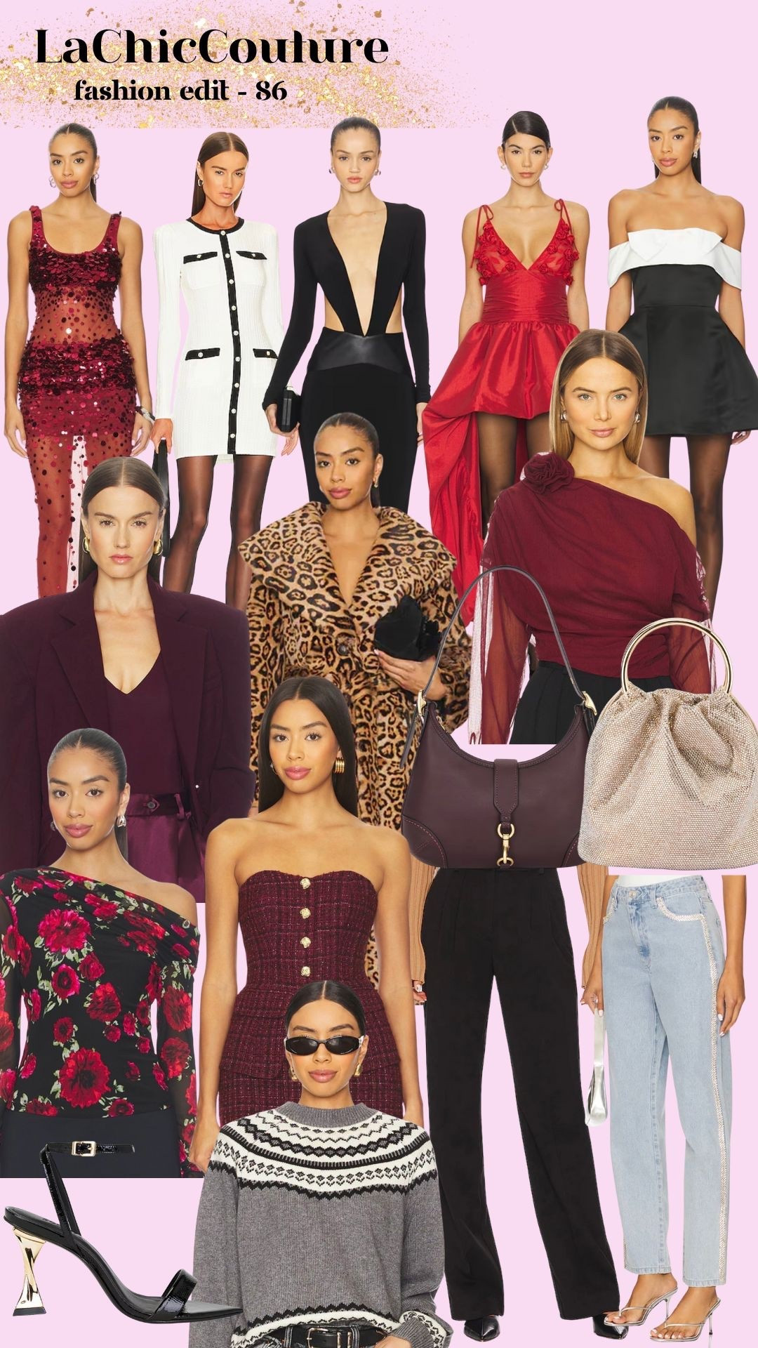 LaChicCouture Fashion Edit - 86 Fall Outfit. Holiday Outfit Inspo. Fashion trends. Fall Capsule Wardrobe #ootd #streetstyle #FashionTrends #Outfitinspo #falloutfits #falllooks #vogue #outfitideas #lachiccouture


#LTKHoliday #LTKStyleTip #LTKParties