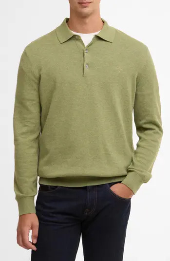Long Sleeve Cotton Polo | Nordstrom