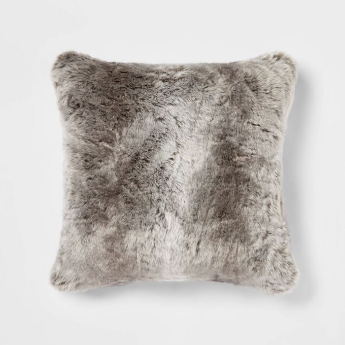 Faux Fur Ombre Decorative Throw Pillow - Threshold™ | Target