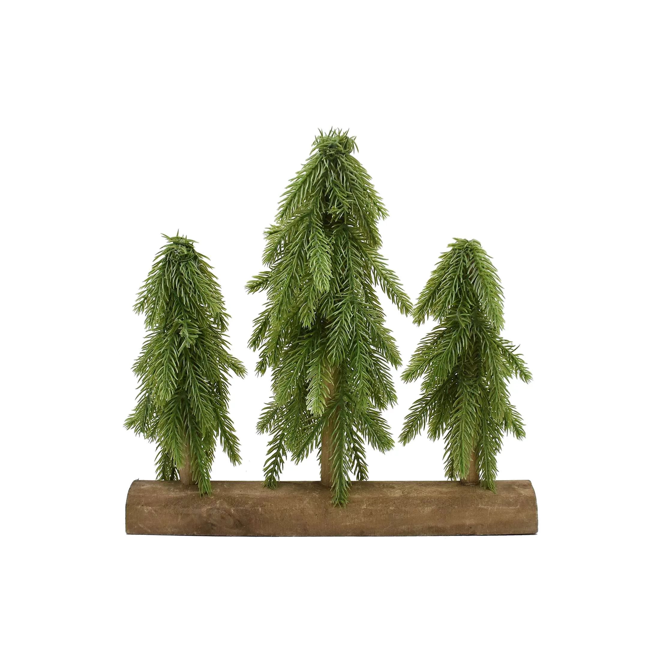 Green Tree Tabletop Christmas Decor, 12.6 in, by Holiday Time | Walmart (US)