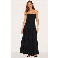 Black Corset Dropped Waist Maxi Dress | PrettyLittleThing US