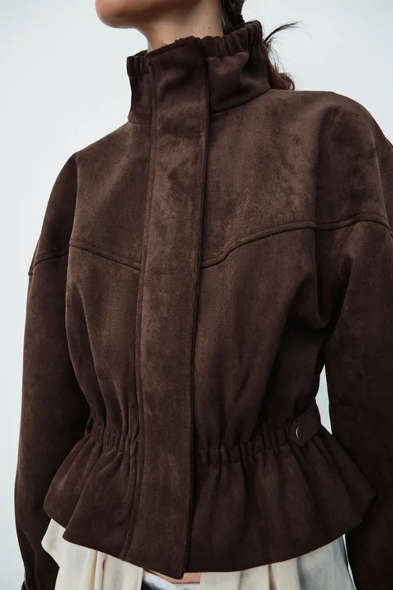 FAUX SUEDE JACKET | Zara UK