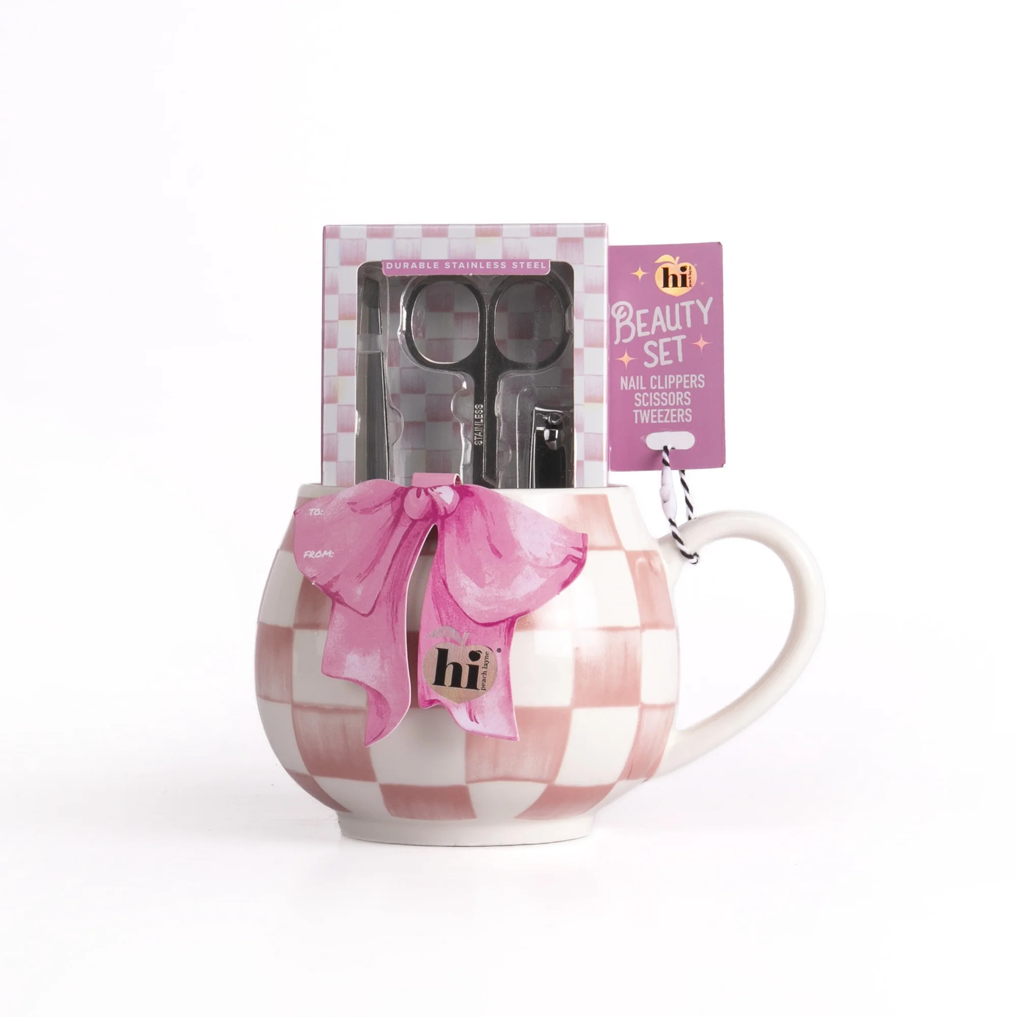 Hi Peach Layne Mother's Day Pink Coffee Mug and Manicure Set | Walmart (US)
