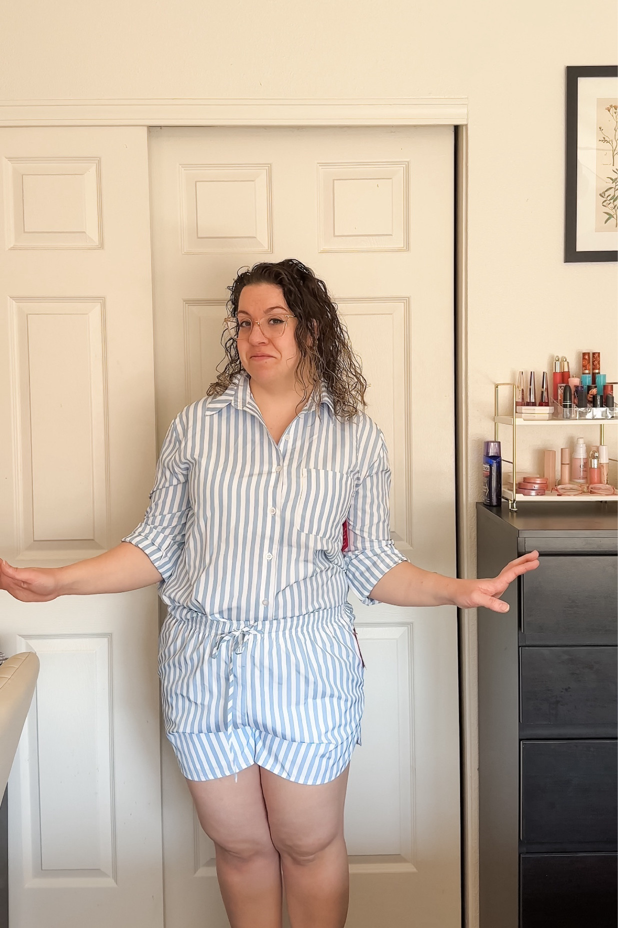 Ellen two piece set outfit from Buddy Love in Blue stripes

#LTKbeauty #LTKmidsize #LTKstyletip