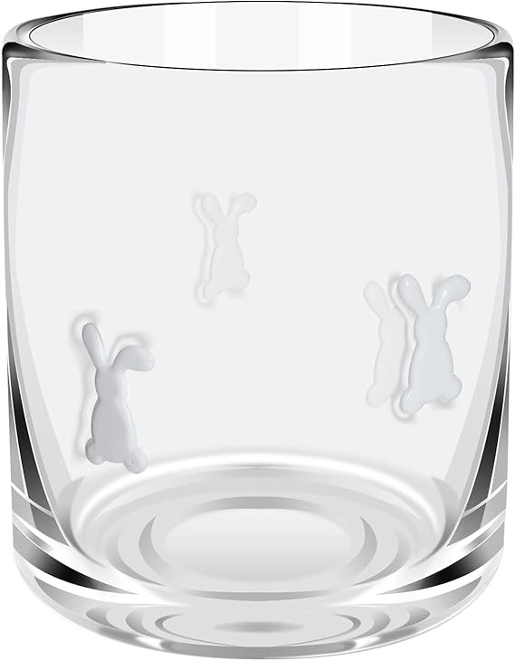 14 Ounce Easter Icon Juice Glasses, Bunny Glass Juice Cups Cocktail Glasses Aesthetic Drinking Gl... | Amazon (US)