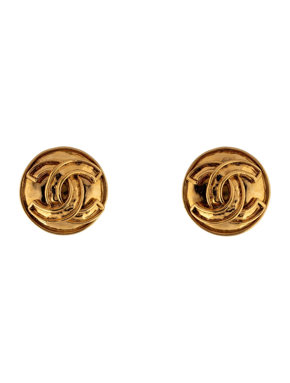 Vintage CC Clip-On Earrings | The RealReal