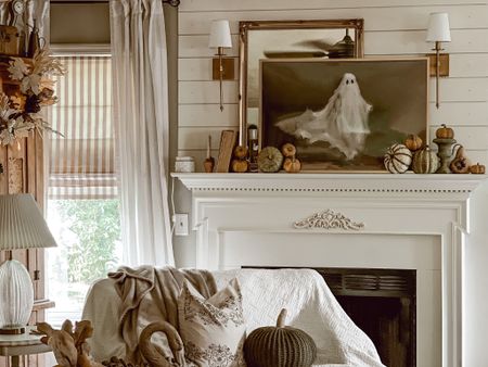 Spooky Halloween DIY framed ghost art. 👻 

#LTKSeasonal #LTKhome #LTKHoliday