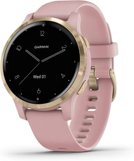 Garmin 010-02172-31 Vivoactive 4S, Smaller-Sized GPS Smartwatch, Features Music, Body Energy Moni... | Amazon (US)