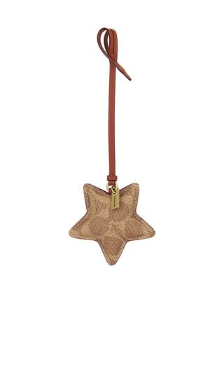 Star Puffy Signature Bag Charm in Tan Caramel | Revolve Clothing (Global)