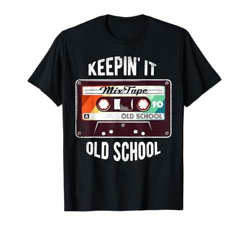 Old School Hip Hop 80s 90s Mixtape Graphic T Shirt T-Shirt | Amazon (US)