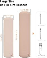Amazon.com: FERYES Large Travel Makeup Brush Holder, Magnetic Anti-fall Out Silicon Portable Cosm... | Amazon (US)