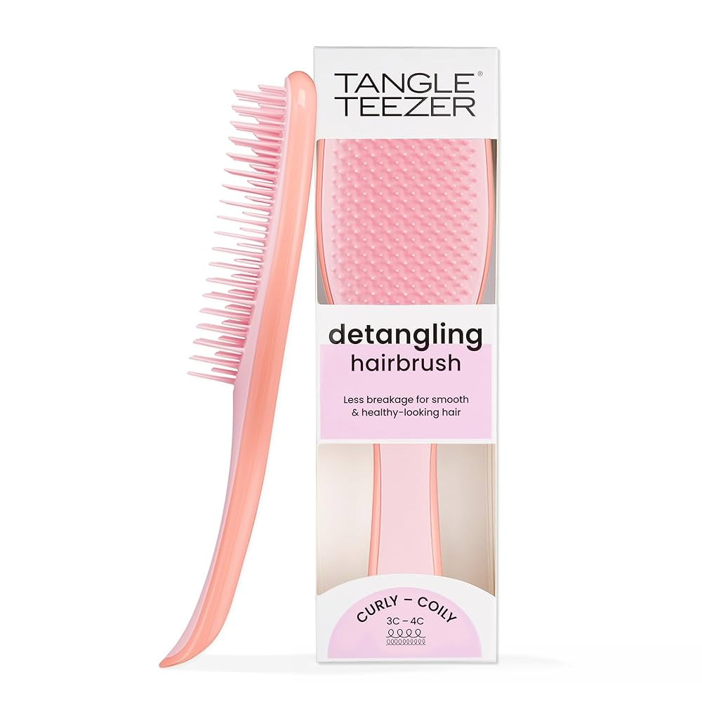 Tangle Teezer Ultimate Detangler Curly Hair Brush, Dry & Wet Hairbrush, Reduces Frizz & Breakage,... | Amazon (US)