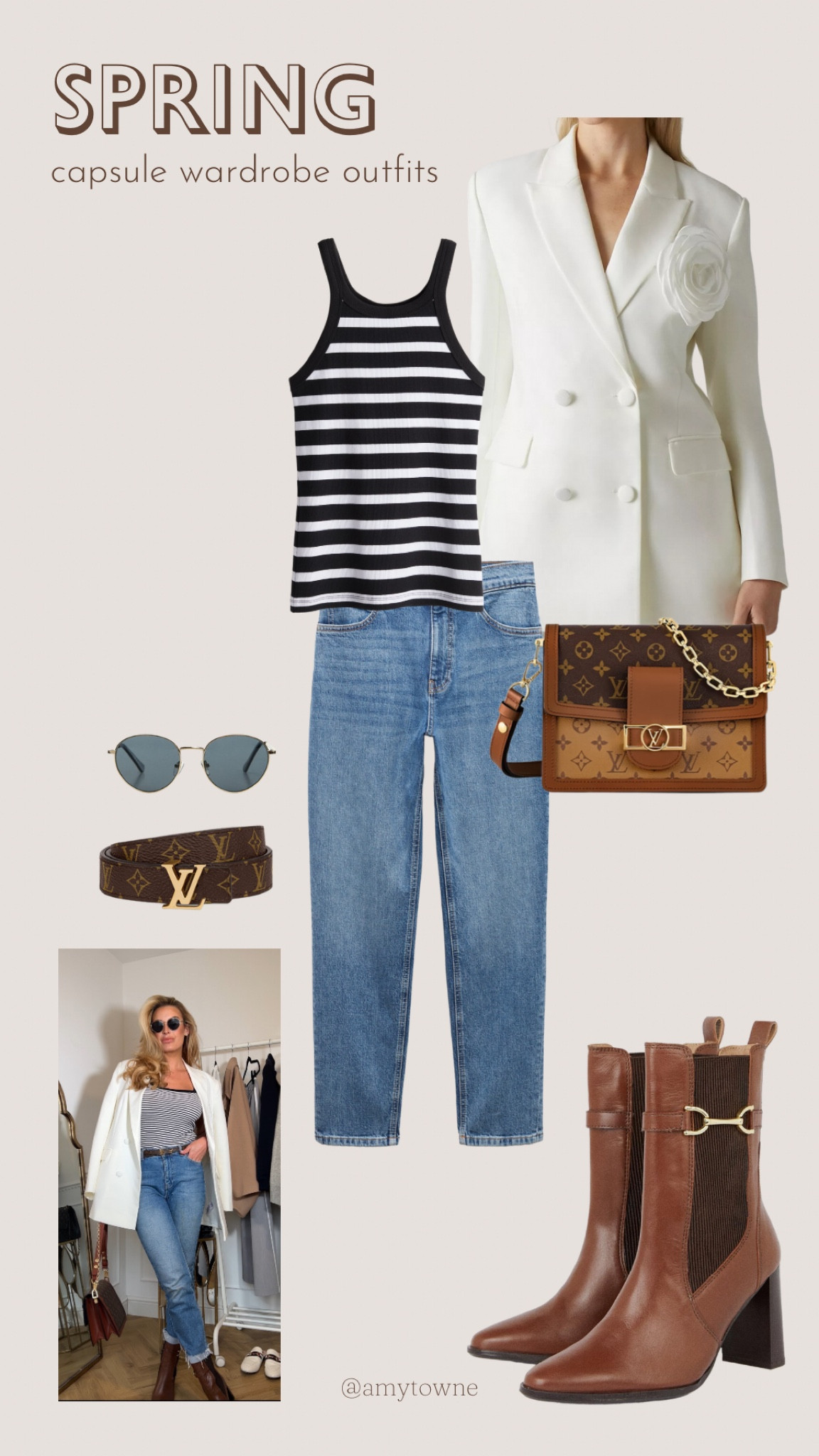 SPRING CAPSULE WARDROBE
Outfit ideas 🌸
I love pairing navy, white & denim in spring for a gorgeous classic style. Pair with brown & gold accessories for a stand out beautiful outfit 



#LTKeurope #LTKstyletip #LTKSeasonal