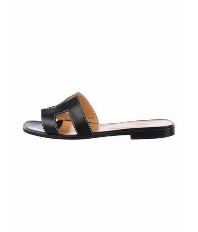 Hermès Oran Slide Sandals Black Hermès Oran Slide Sandals | The RealReal