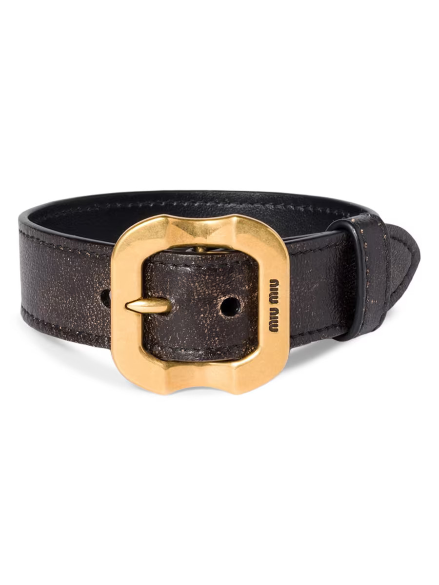 Nappa Leather Bracelet with Buckle | Saks Fifth Avenue