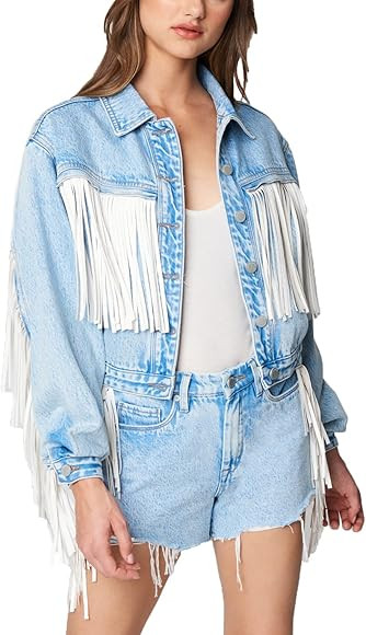 [BLANKNYC] Womens Luxury Clothing Denim Trucker Jacket | Amazon (US)