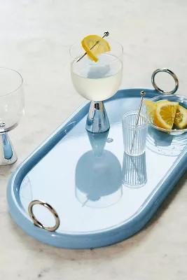 Ovaline Laquer Bar Tray | Anthropologie (US)