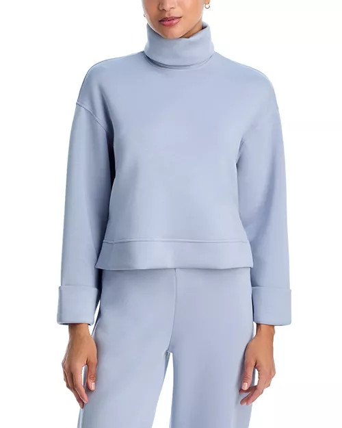AirEssentials Cropped Turtleneck Sweatshirt | Bloomingdale's (US)